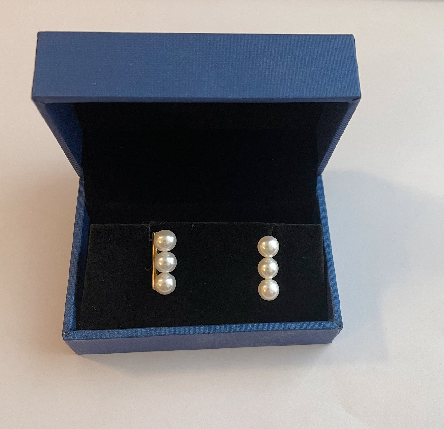 Genuine 18k gold with real High Quality Freshwater Pearl Earrings